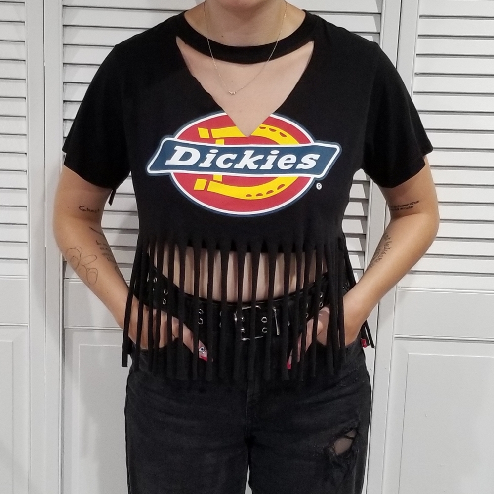 🌟3/$15 Upcycled custom cut Dickies tshirt